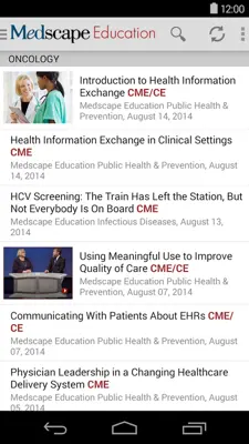 Medscape android App screenshot 2